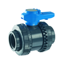 Vanne manuelle en PVC 2 voies 16 bars - 1" FIP