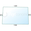 Pare-brise clair pour machine agricole ZETOR 69117950 adaptable