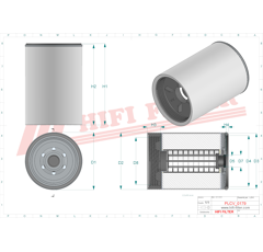 Filtre à gasoil adaptable HIFI FILTER SN909710