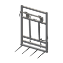 Pic bottes frontal 2000 mmpour type d'attelage DIECI N°3 adaptable