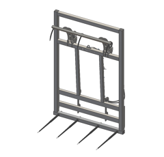 Pic bottes frontal 2000 mmpour type d'attelage DIECI N°3 adaptable