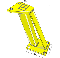 Bras de ressort 96 - 121 mm adaptable - BlackSteel©
