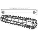 Rouleaux cage avec arbre continu 1200 mm adapt. BlackSteel©