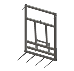 Pic bottes frontal 1200 mm pour type d'attelage BOBCAT adaptable