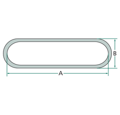 Chaine C 32 x 16 mm - 10 m Acier galvanisé