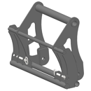 Interface d'accroche pour chargeur télescopique MASSEY FERGUSON adaptable