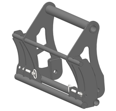 Interface d'accroche pour chargeur télescopique MASSEY FERGUSON adaptable