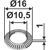 Sperrkantscheibe Ø16x1xØ10,5 - 902629 | Köckerling - Nachbau
