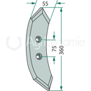 Schar 360x55 mm für Grubber – Nachbau
