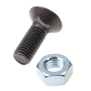 Pflugschraube 608/14x40 12.9 ,mit Sechskantmutter  Europäische EA-Qualität