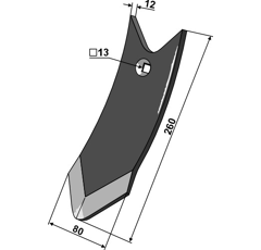 Pointe de soc pour cultivateur GREAT PLAINS 18006 P16860 adaptable