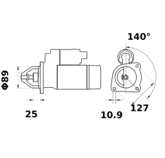 Démarreur MAHLE LETRIKA 12 V - 4,2 kW / MS 175