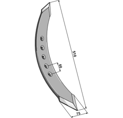 Pointe twist 10 mm pour MASSEY FERGUSON adaptable