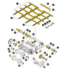 Chaînes convoyeur pour moissonneuse-batteuse NEW HOLLAND 84455641 adaptable