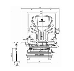 Siège pneumatique - Maximo XT Professional MSG97AL/731 | GRAMMER