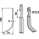 Fräsmesser Links 190 x 25 Ferrari Nachbau