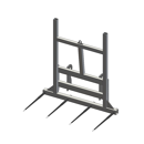 Pic bottes frontal Ø 45 mm pour type d'attelage CASE IH adaptable