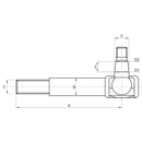 Rotule de direction pour tracteur JOHN DEERE RE173540 adaptable