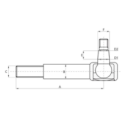 Rotule de direction pour tracteur JOHN DEERE RE173541 adaptable