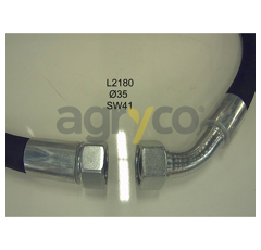 Tuyau hydraulique avec raccords pour téléscopique MANITOU 227672 adaptable
