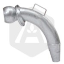 Coude raccord mâle + cône de réduction Ø 150 mm adaptable