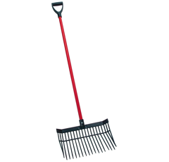 Spänegabel V-Fork Kunststoff komplett mit Stiel, D-Griff schwarz