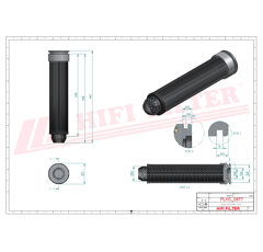 Filtre hydraulique adaptable HIFI FILTER SH61317