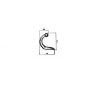 Crochet forgé 55 mm adaptable