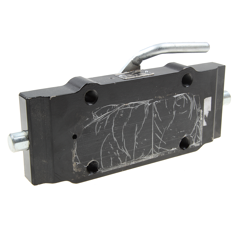 Adapterplatte 330 S32,Lochbild 160 x 100  Schwarz, Scharmüller