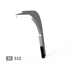 Dent de herse rotative Droite plaquettes carbure, fixation rapide LEMKEN 3377058 adaptable