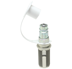 Poignée positive KENNFIXX pour coupleur - blanc argenté adaptable