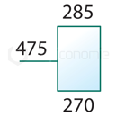 Pare-brise pour machine agricole CASE IH 1284699C1 adaptable