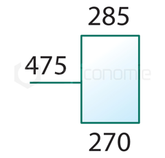 Pare-brise pour machine agricole CASE IH 1284699C1 adaptable