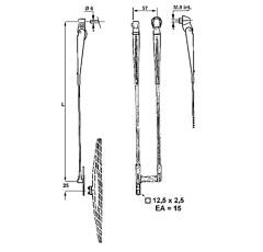 PANTOGRAPHE LG400MM D6 POUR 1530509/11 DOGA