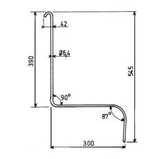 Federzinken für Mäher JOHN DEERE VL2326 GWGS6.5 - Nachbau