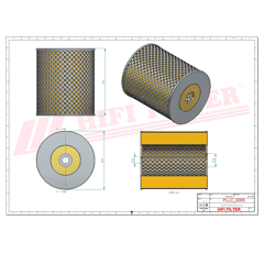 Filtre à huile adaptable HIFI FILTER SO4001