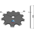 Coutre circulaire NIAUX pour charrue KK056115 adaptable - Blacksteel©