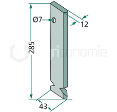Soc pour semoir FIONA 3.137.166 adaptable