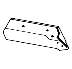 Soc à pointe gauche 14" pour charrue KUHN 622141 adaptable