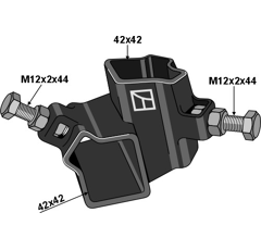 Connecteur gauche pour bineuse KULT KRESS K.FH 110L adaptable - BlackSteel©