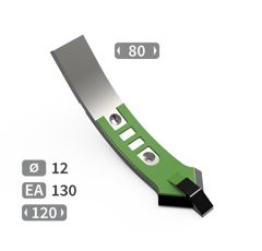 Soc de cultivateur avec plaquettes carbure, plaquettes arrière et rechargement LEMKEN 337441 adaptable