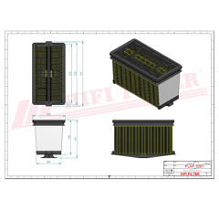 Filtre à air adaptable HIFI FILTER SA16782