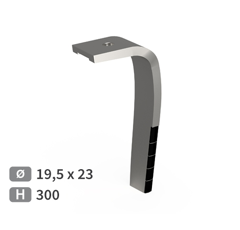 Dent de herse rotative Droite 2 plaquettes carbure ALPEGO MKOA00470 adaptable