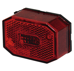 Feu remorque rouge ASPÖCK 65 x 44 mm adaptable