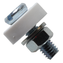 Kennzeichenschraube KZS620WEISS ohne PVC-Kappe - 100 Stk.