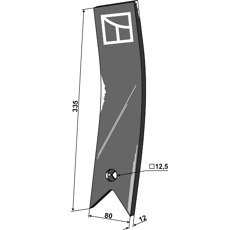 Leitblech links - 78708735 | Amazone - Nachbau