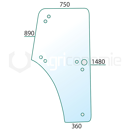 Vitre de porte gauche pour tracteur CLAAS 7700073324 adaptable