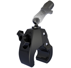 Base Ø 2,54 cm avec fixation pince 2,54 à 5,71 cm | RAM