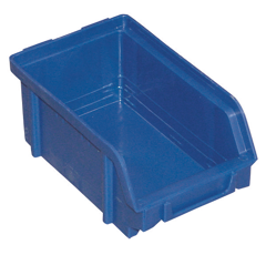 Caisse en plastique  -  rangement  -  boite à bec bleue 146X237X124mm