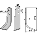 Fräsmesser Rechts 178 x 50 Carraro Antonio Nachbau